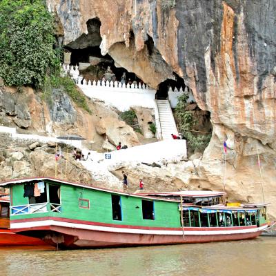 In barca sul Mekong Laos