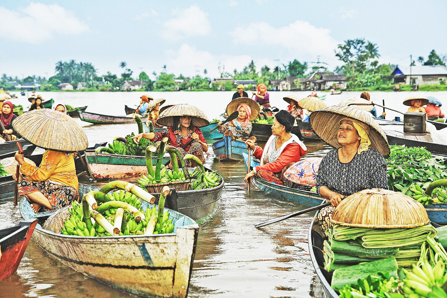 Banjarmasin - Mercato Galleggiante - Kalimantan - Borneo - Indonesia