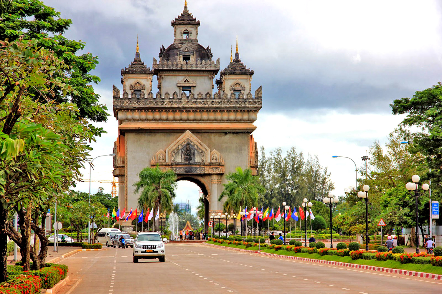 Vientiane, Laos: Monumento della Vittoria, Patuxai Monument