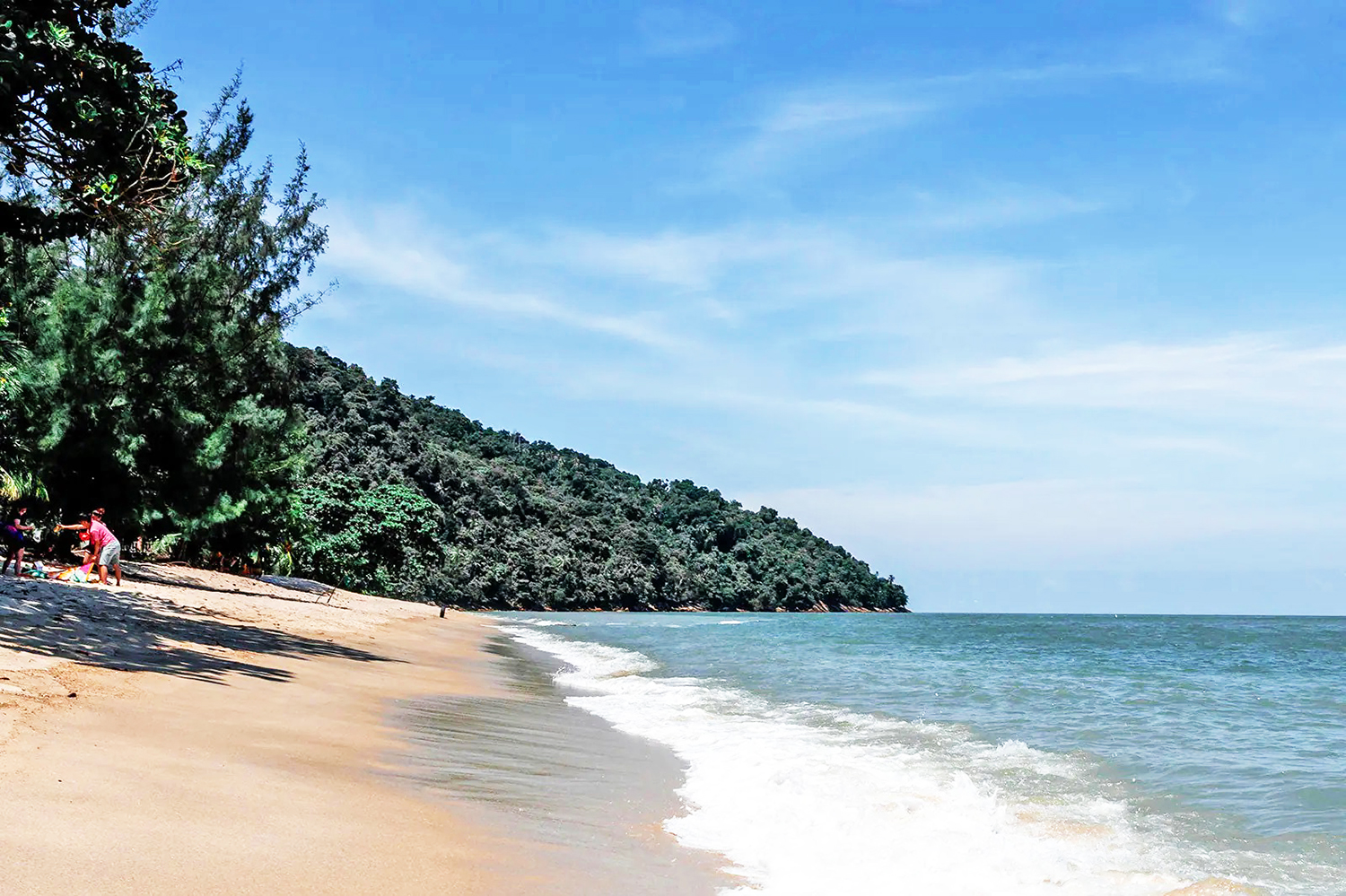 Spiaggia Pantai Pasir Panjang - Long sand beach - Isola di Penang