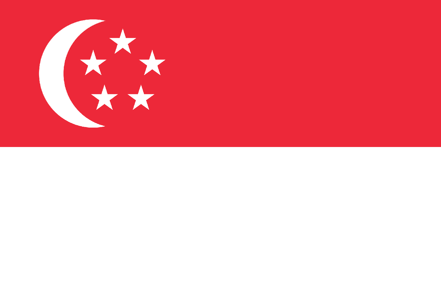 Singapore: bandiera dello Stato di Singapore
