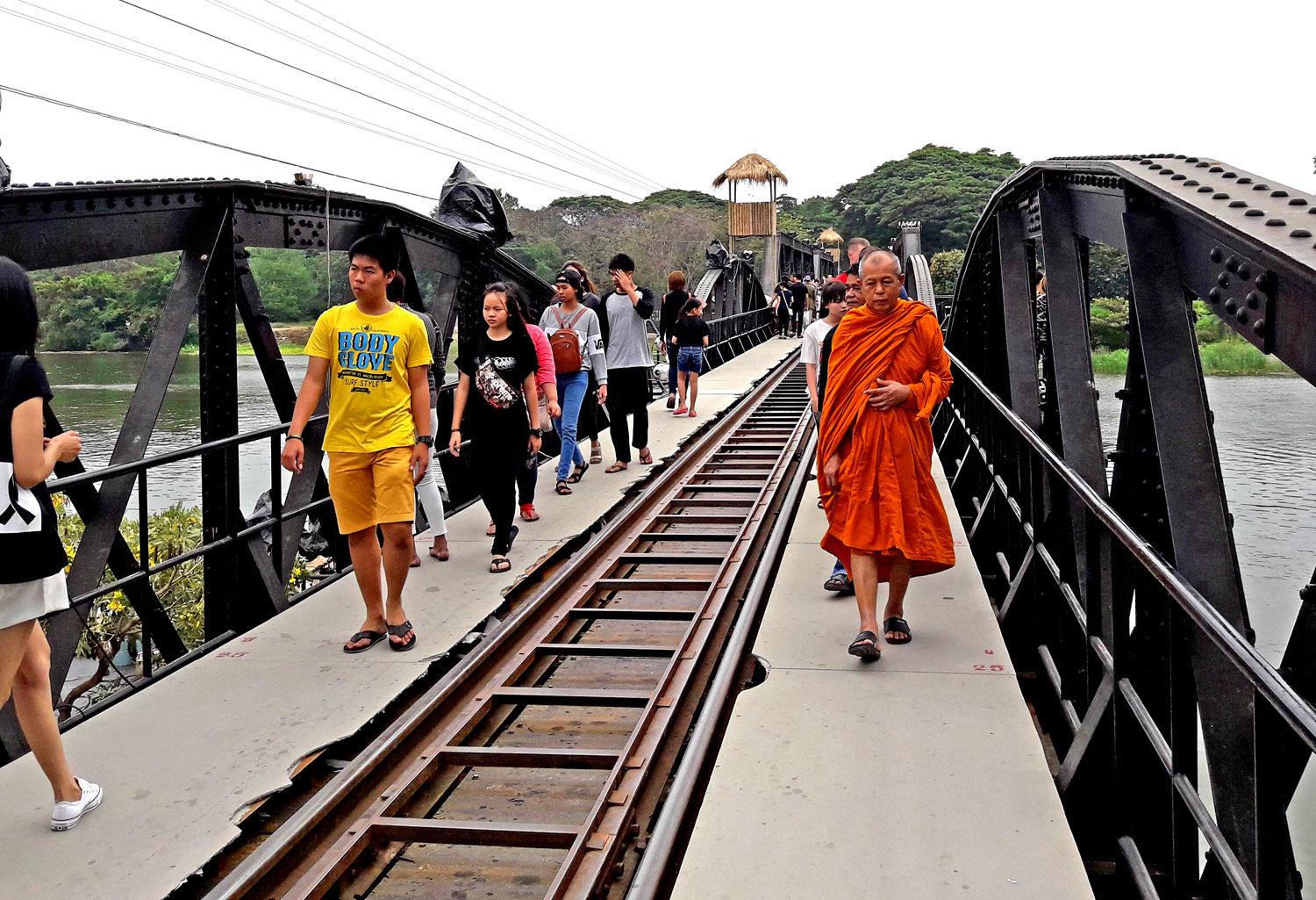 Kanchanaburi, Thailandia: Il Ponte sul Fiune Kwai