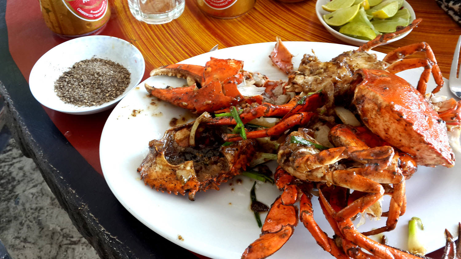 Thailandia, Sea Food: Granchi al pepe nero