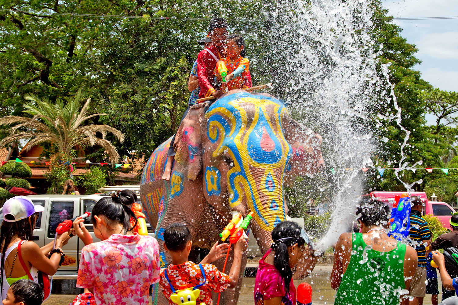 Festival dell'Acqua ad Ayutthaya: festeggiamenti durante il Songkran